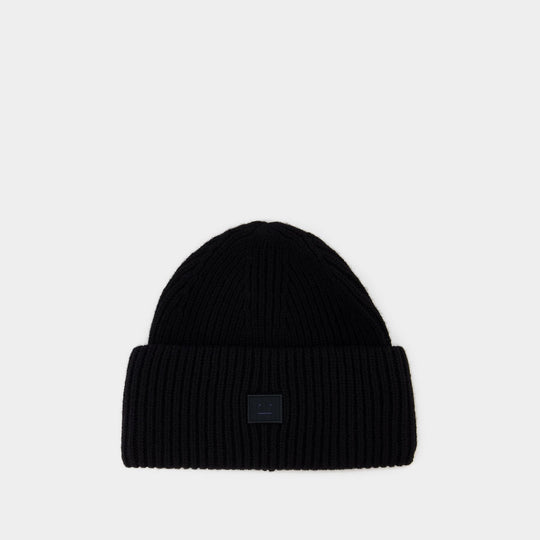 Bonnet Fn-Ux - Acne Studios - Laine - Noir