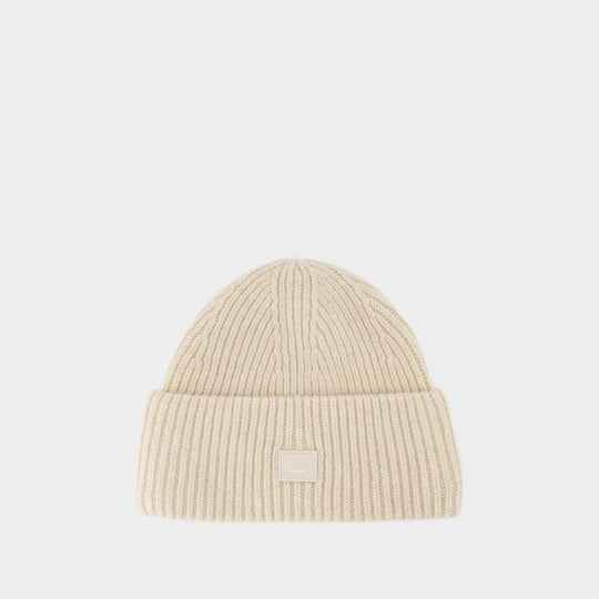 Bonnet Fn-Ux - Acne Studios - Laine - Oatmeal