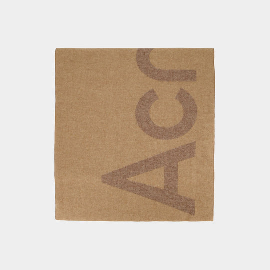 Écharpe - Acne Studios - Laine - Marron Camel