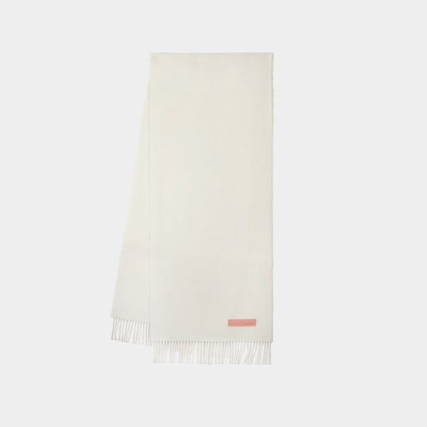 Écharpe - Acne Studios - Laine - Blanc Froid