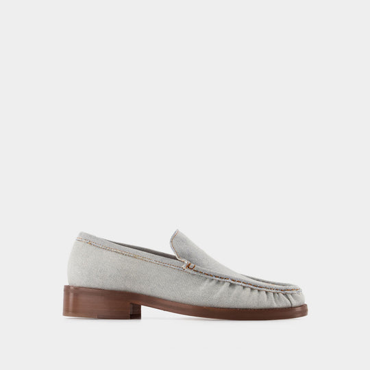 Mocassins - Acne Studios - Cuir - Bleu Delavé