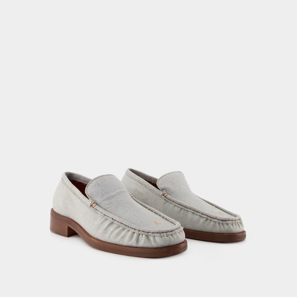 Mocassins - Acne Studios - Cuir - Bleu Delavé