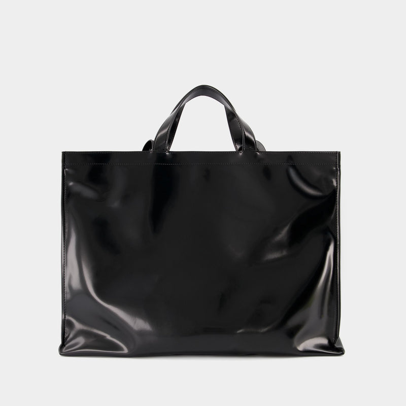Tote Bag Logo Ew - Acne Studios - Coton - Noir