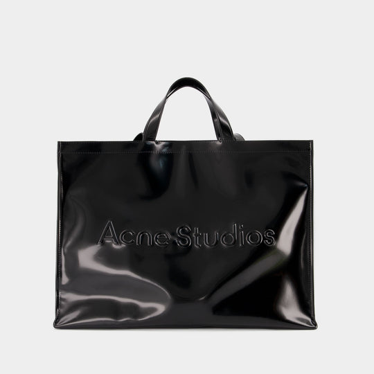 Tote Bag Logo Ew - Acne Studios - Coton - Noir