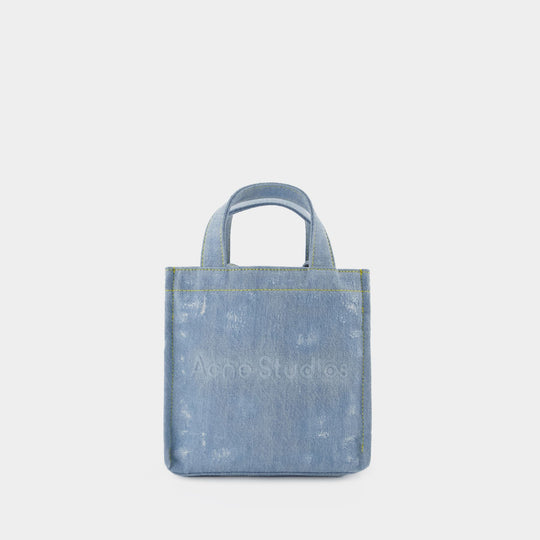Tote Bag Logo Mini - Acne Studios - Denim - Bleu