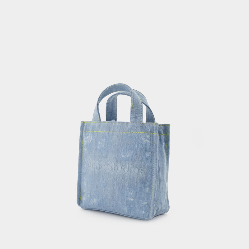 Tote Bag Logo Mini - Acne Studios - Denim - Bleu