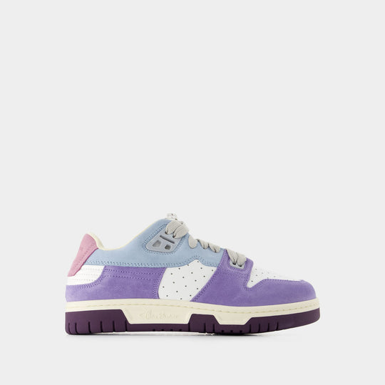 Sneakers Low Preppy - Acne Studios - Cuir - Bleu/Blanc