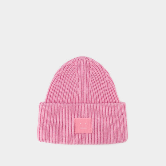Bonnet Fn-Ux - Acne Studios - Laine - Bubble Pink