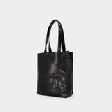 Tote Bag Logo Shopper Portrait - Acne Studios - Cuir - Noir