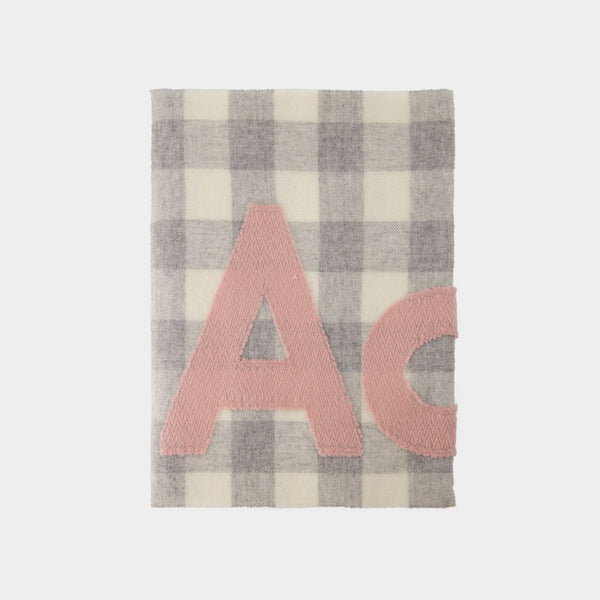 Echarpe Veda - Acne Studios - Laine - Gris/Rose