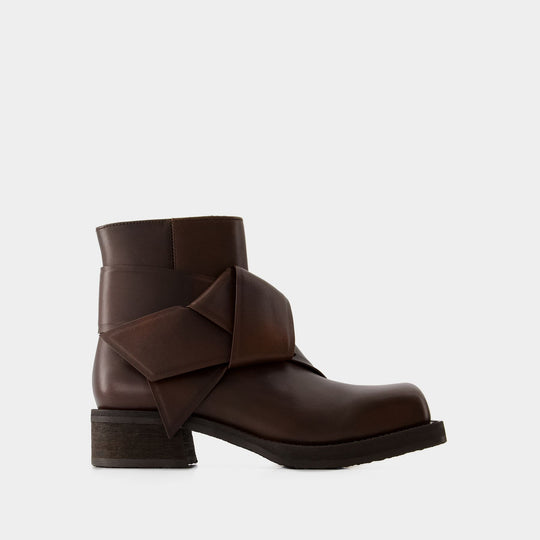 Bottines Musubi W - Acne Studios - Cuir - Marron Foncé