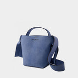 Sac à Bandoulière Musubi Mini - Acne Studios - Cuir - Bleu Clair