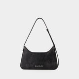 Sac Hobo Platt Mini Crackle - Acne Studios - Cuir - Noir