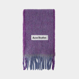 Echarpe Vally Solid - Acne Studios - Laine - Violet Lavende