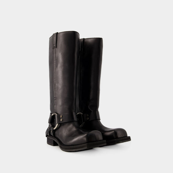 Bottes Balius W - Acne Studios - Cuir - Noir