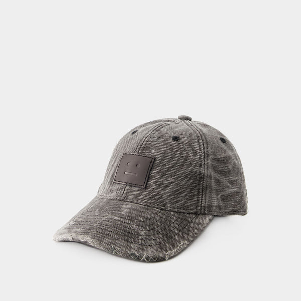 Casquette Cunov Canvas Distressed - Acne Studios - Coton - Gris
