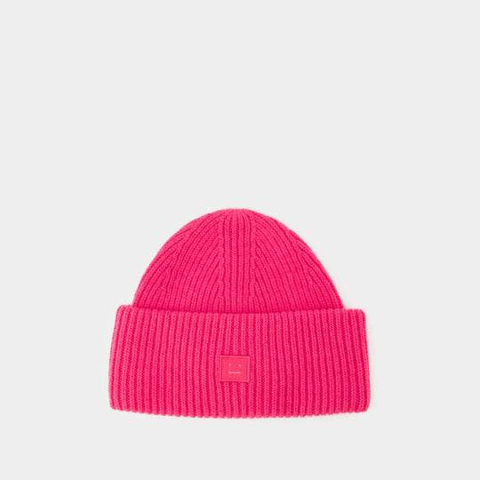 Bonnet Pana Face - Acne Studios - Laine - Rose
