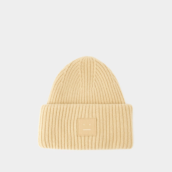 Bonnet Pansy N Face - Acne Studios - Laine - Beige Biscuit
