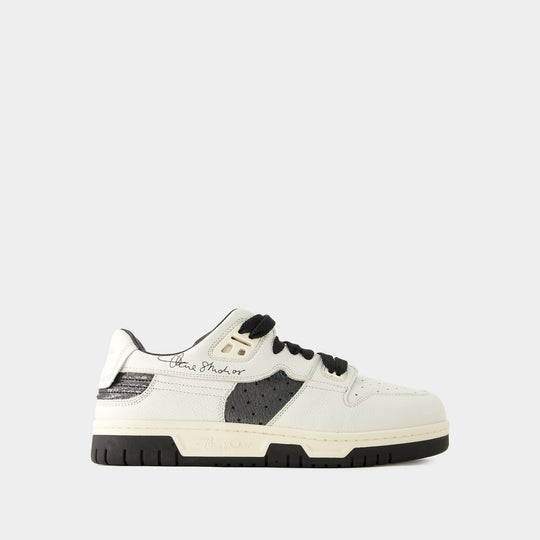 Sneakers 08sthlm Low Pop M - Acne Studios - Cuir - Blanc/Noir