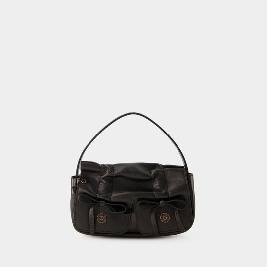 Sac Hobo Atroska Micro - Acne Studios - Cuir - Marron Foncé