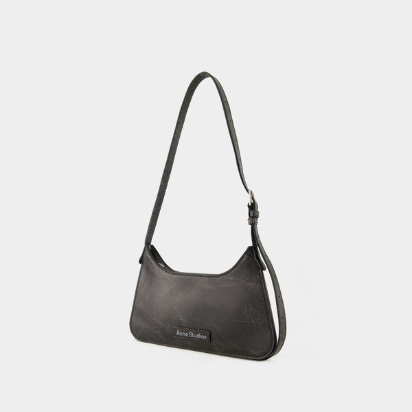 Sac Hobo Platt Mini Crackle - Acne Studios - Cuir - Noir