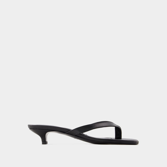 Sandales The Flip Flop - TOTEME - Cuir - Noir
