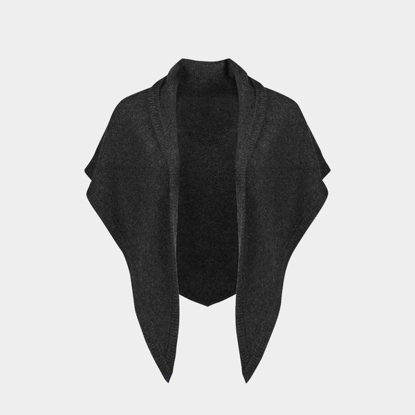 Echarpe Triangle - Toteme - Cachemire - Gris Foncé