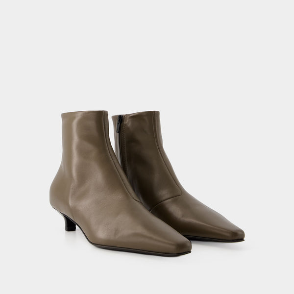 Bottines The Slim - Toteme - Cuir - Marron