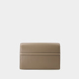 Sac à Bandoulière T-Flap - Toteme - Cuir - Taupe