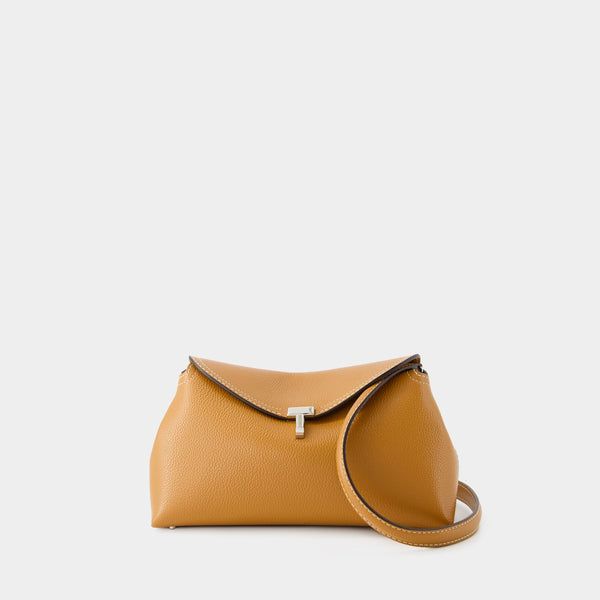 Pochette T Lock - TOTEME - Cuir - Marron