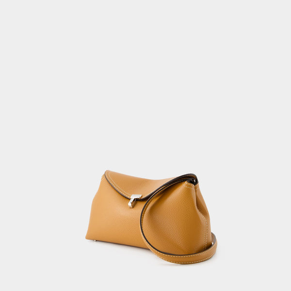 Pochette T Lock - TOTEME - Cuir - Marron
