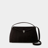 Sac à Bandoulière T Lock Top Handle - TOTEME - Cuir - Espresso