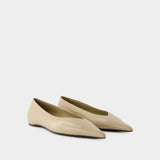 Ballerines The Asymmetric - TOTEME - Cuir - Beige