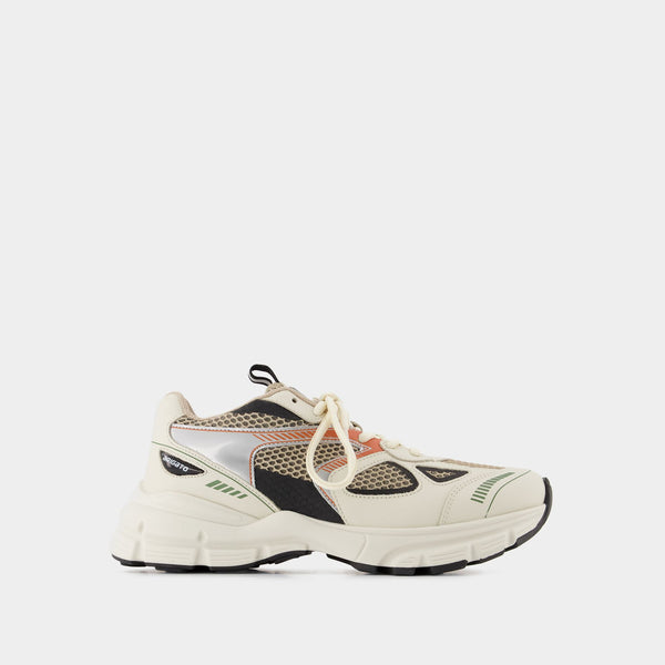 Sneakers Marathon - Axel Arigato - Cuir - Crème/Vert Kale