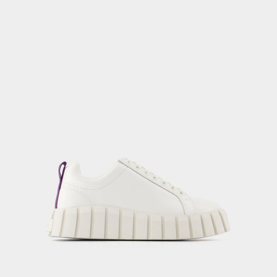 Baskets Odessa en Cuir Blanc