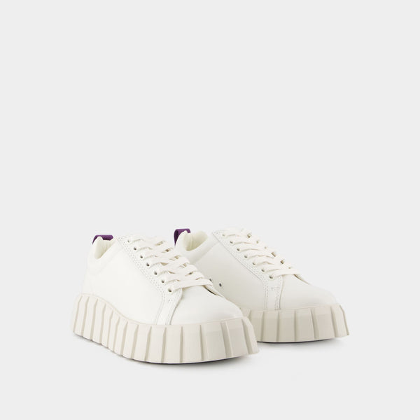 Baskets Odessa en Cuir Blanc