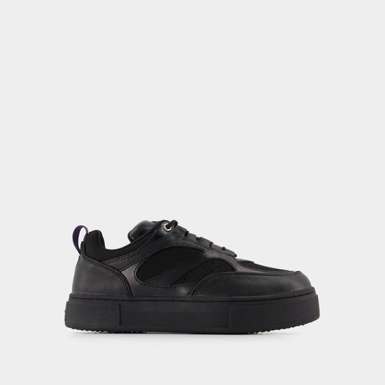 Baskets Sidney en Cuir Noir