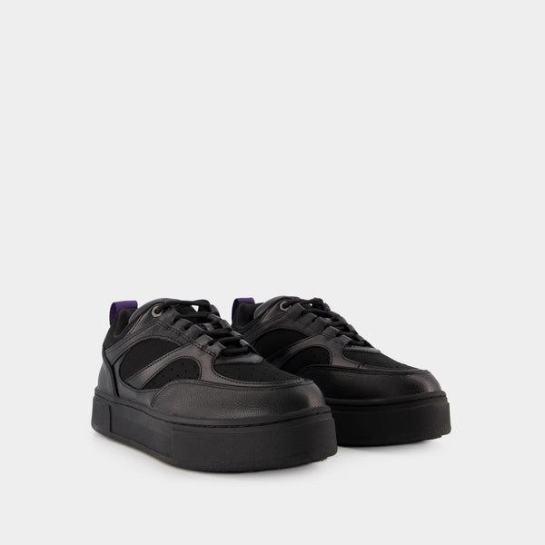 Baskets Sidney en Cuir Noir
