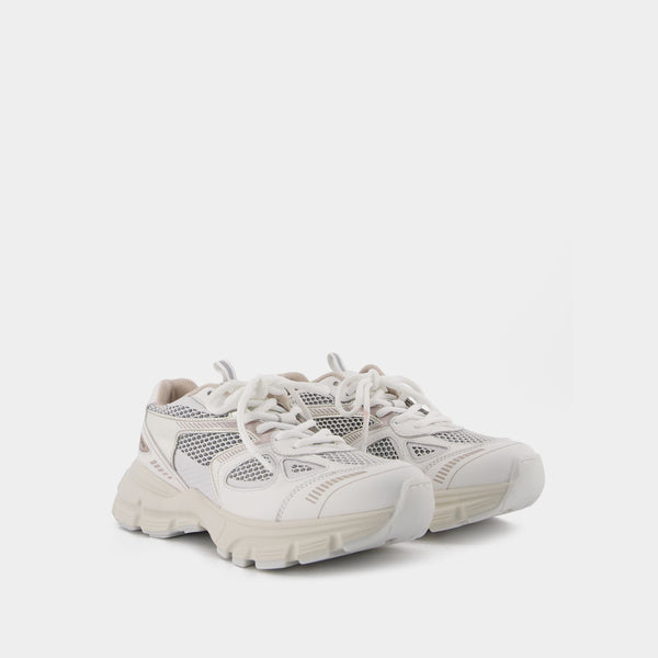 Baskets Marathon Runner en Cuir Blanc