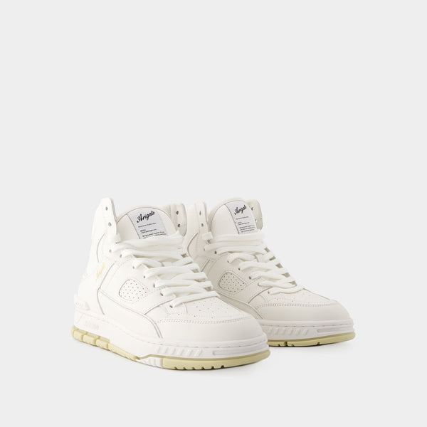 Sneakers Area High - Axel Arigato - Cuir - Blanc/Beige