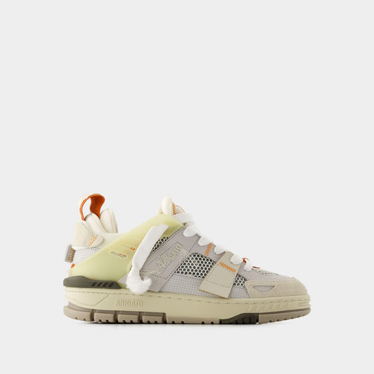 Sneakers Area Patchwork - Axel Arigato - Cuir - Beige/Blanc