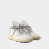 Sneakers Rhecess Hi - Rhude - Cuir - Blanc