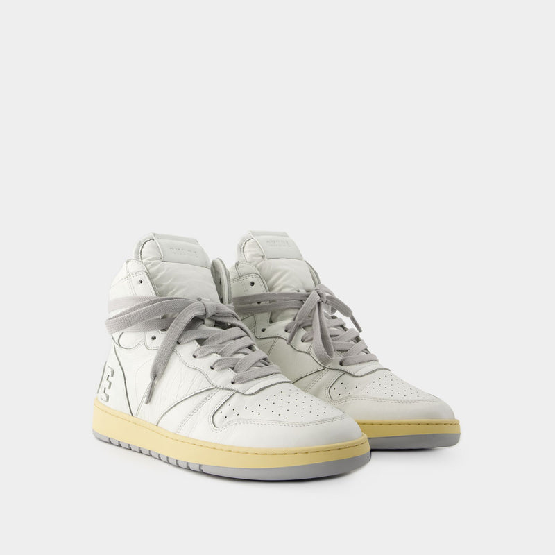 Sneakers Rhecess Hi - Rhude - Cuir - Blanc