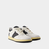 Sneakers Rhecess Low - Rhude - Cuir - Blanc/Noir