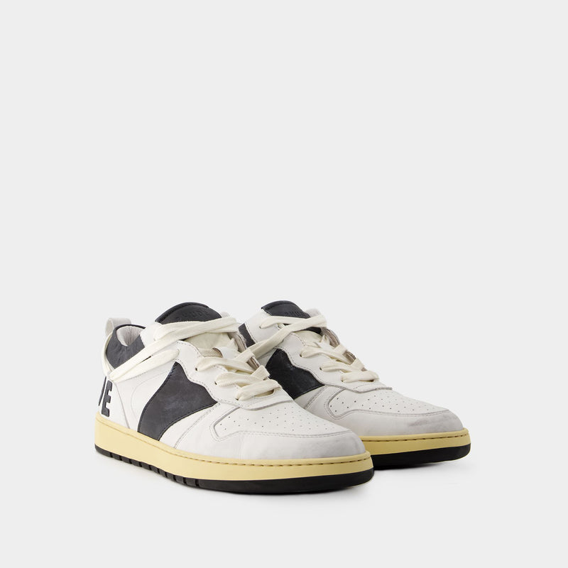 Sneakers Rhecess Low - Rhude - Cuir - Blanc/Noir