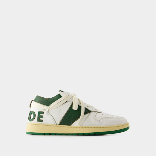 Sneakers Rhecess Low - Rhude - Cuir - Blanc/Vert
