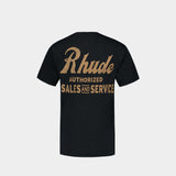 T-Shirt Sales And Service - Rhude - Coton - Noir