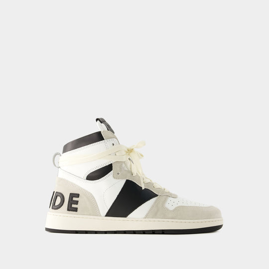 Sneakers Rhecess Hi - Rhude - Cuir - Blanc/Noir