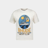 T-Shirt Yacht Club - Rhude - Coton - Blanc