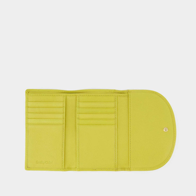 Portefeuille Hana Compact - See By Chloe - Cuir - Retro Yellow